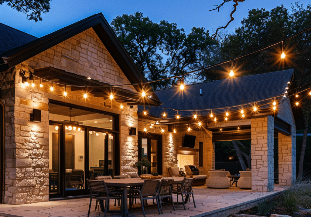 outdoor lighting installation